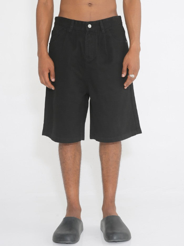 BLACK BASIC SHORTS