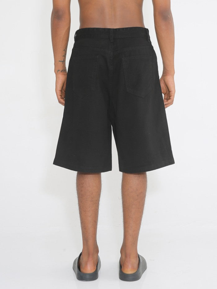 BLACK BASIC SHORTS