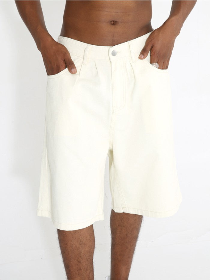 BEIGE BASIC SHORTS